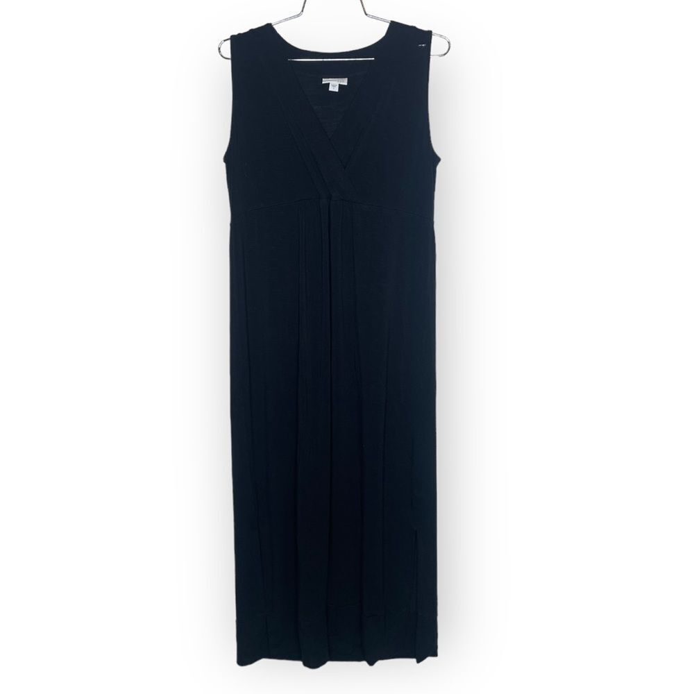 J. Jill Black rayon blend stretchy maxi Dress size Small